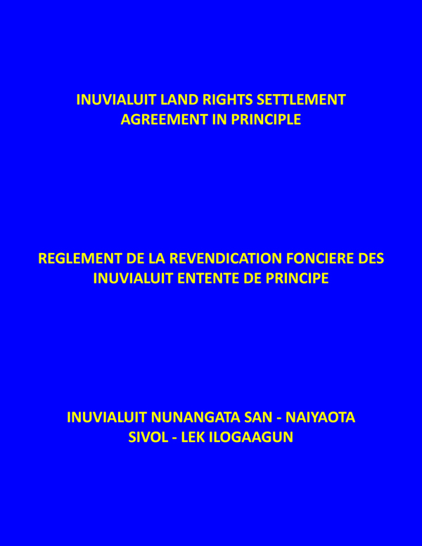 Inuvialuit Agreement-In-Principle 1978